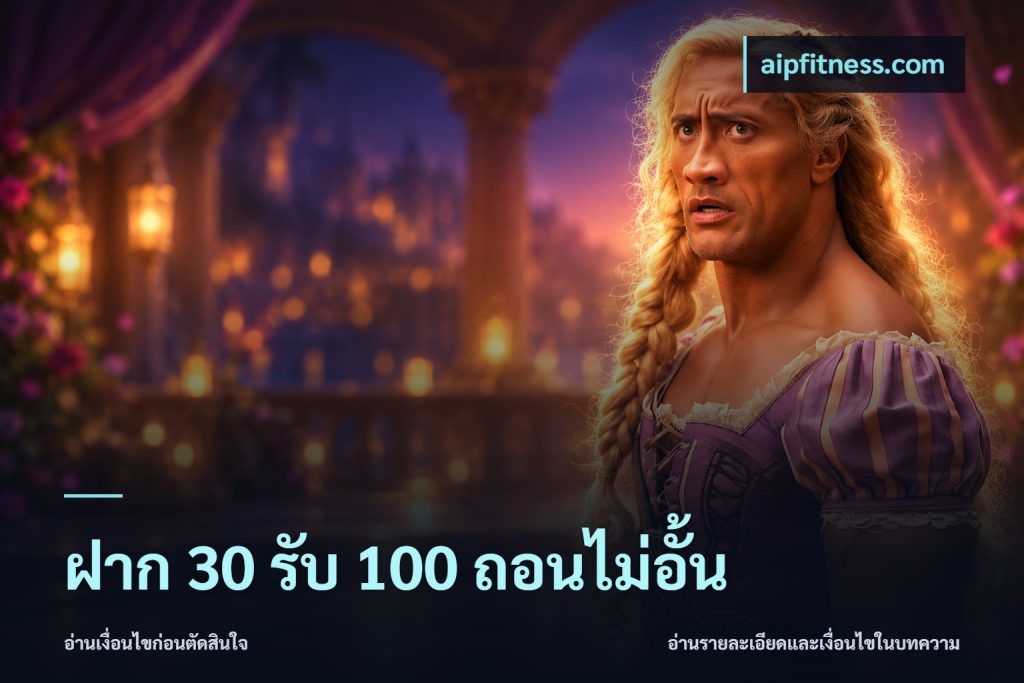 ฝาก 30 รับ 100 ถอนไม่อั้น