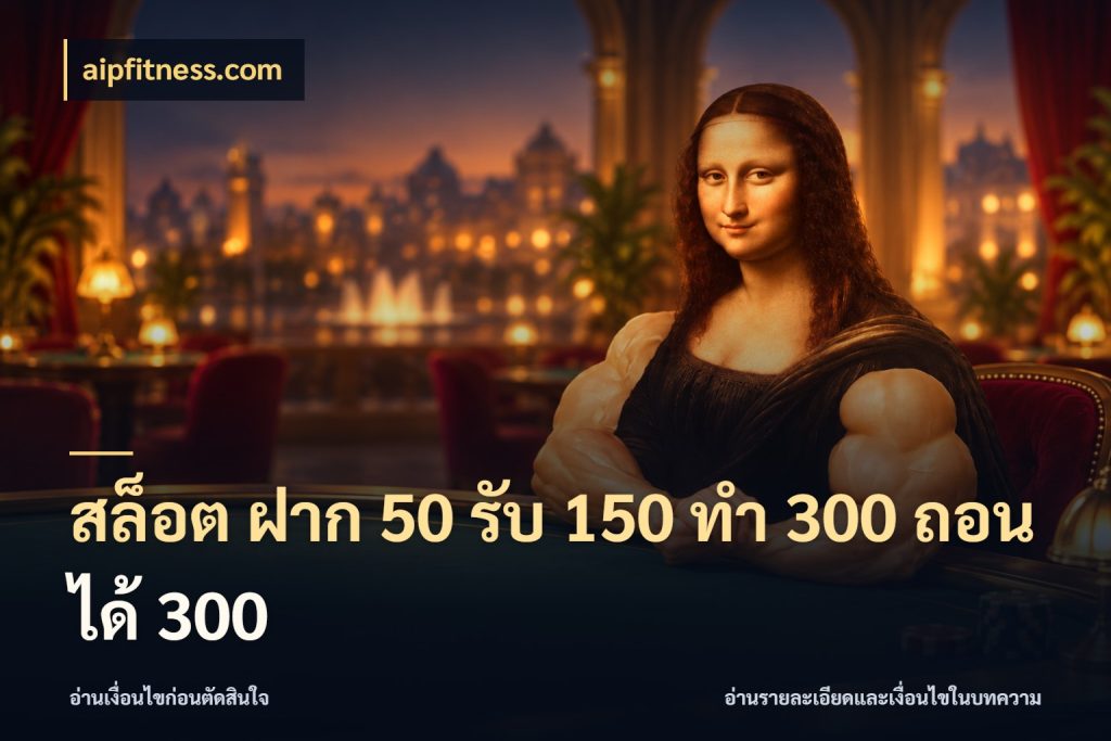 สล็อต ฝาก 50 รับ 150 ทํา 300 ถอนได้ 300 สายโบนัสเลือกจังหวะสนุกได้อย่างไร กับ aipfitness.com