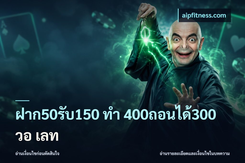 ฝาก50รับ150 ทํา 400ถอนได้300 วอ เลท
