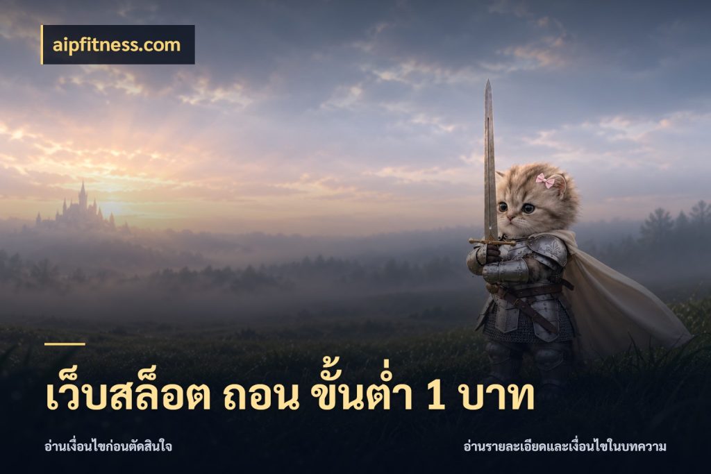 เว็บสล็อต ถอน ขั้นต่ํา 1 บาท aipfitness.com สายทุนน้อยเลือกความสนุกให้พอดี