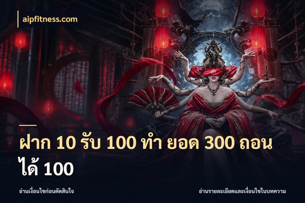 ฝาก 10 รับ 100 ทํา ยอด 300 ถอนได้ 100 aipfitness.com จับคู่โบนัสกับสไตล์เกมที่ชอบ