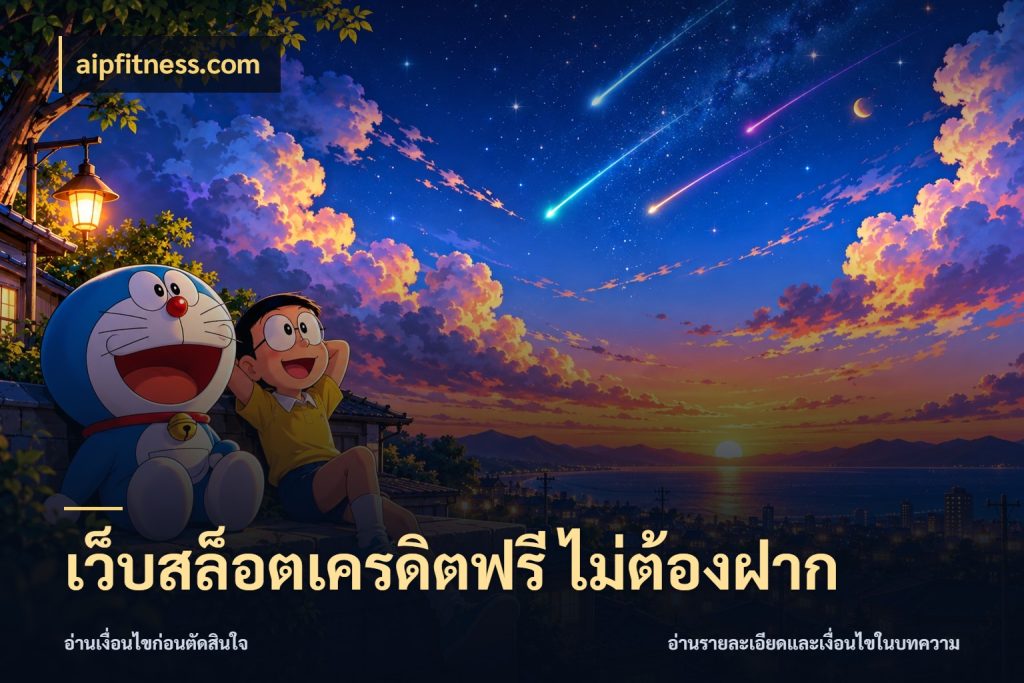 เว็บสล็อตเครดิตฟรี ไม่ต้องฝาก aipfitness.com จับมุมเด่นของเครดิตฟรีให้ตรงใจ