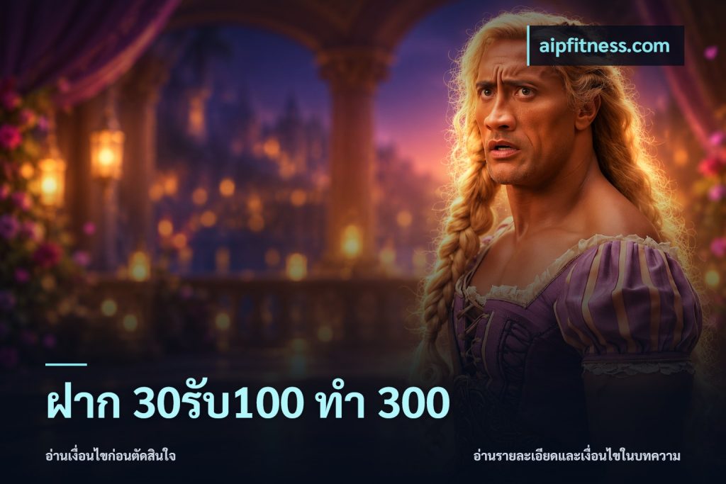 ฝาก 30รับ100 ทำ 300