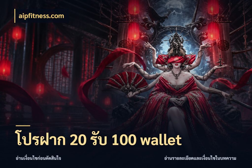 โปรฝาก 20 รับ 100 wallet รูปแบบโบนัสกับสิทธิ์ของสายเกม ในมุม aipfitness.com