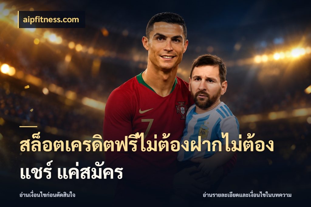สล็อตเครดิตฟรีไม่ต้องฝากไม่ต้องแชร์ แค่สมัคร aipfitness.com จากชื่อเครดิตฟรีสู่ความสนุกที่เข้าใจได้