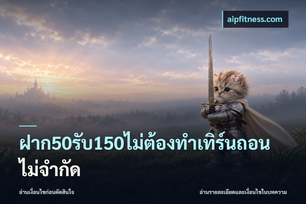 ฝาก50รับ150ไม่ต้องทําเทิร์นถอนไม่จํากัด