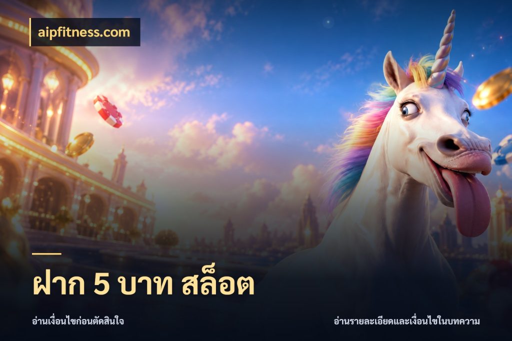 ฝาก 5 บาท สล็อต ยอดเริ่มต้นน่าจับตากับสิทธิ์ที่เกี่ยวข้อง ในมุม aipfitness.com