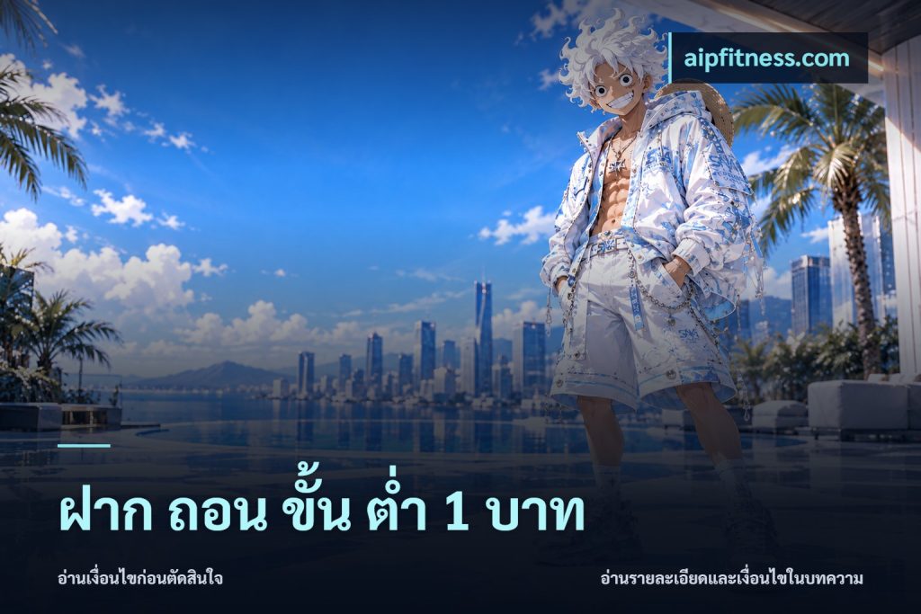 ฝาก ถอน ขั้น ต่ำ 1 บาท