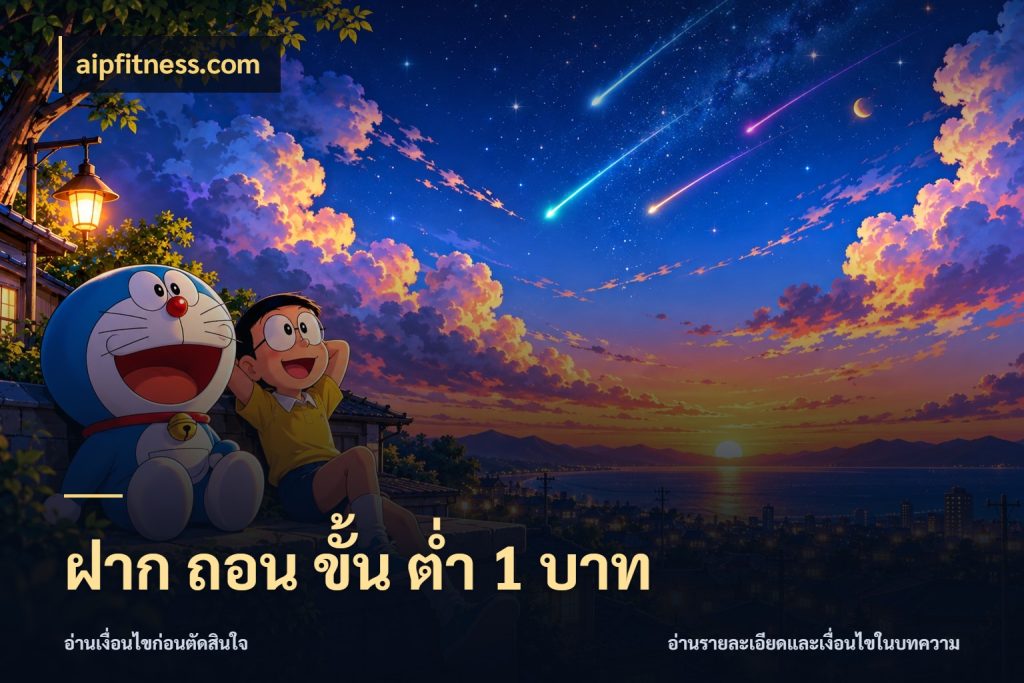 ฝาก ถอน ขั้น ต่ำ 1 บาท ยอดเริ่มต้นน่าจับตากับสิทธิ์ที่เกี่ยวข้อง กับ aipfitness.com