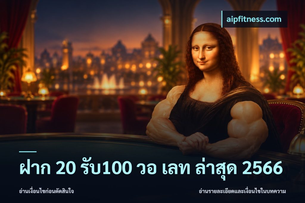 ฝาก 20 รับ100 วอ เลท ล่าสุด 2566