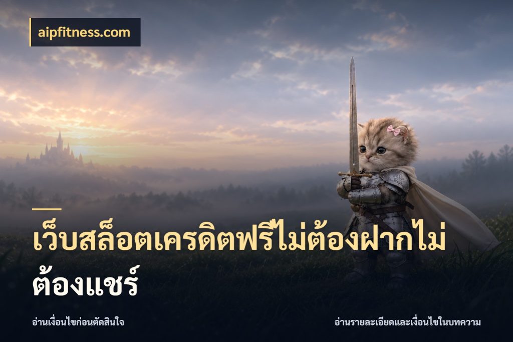 เว็บสล็อตเครดิตฟรีไม่ต้องฝากไม่ต้องแชร์ aipfitness.com เครดิตฟรีกับจังหวะลุ้นที่คุณเลือก