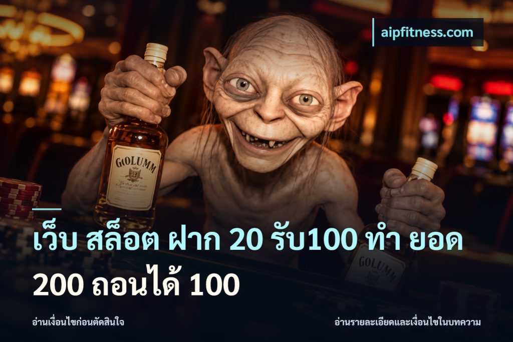 เว็บ สล็อต ฝาก 20 รับ100 ทํา ยอด 200 ถอนได้ 100