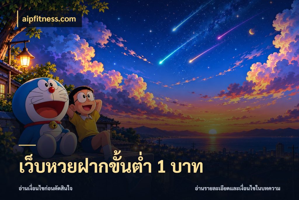เว็บหวยฝากขั้นต่ำ 1 บาท aipfitness.com หวยกับจำนวนเริ่มต้นในมุมที่ชัดเจน