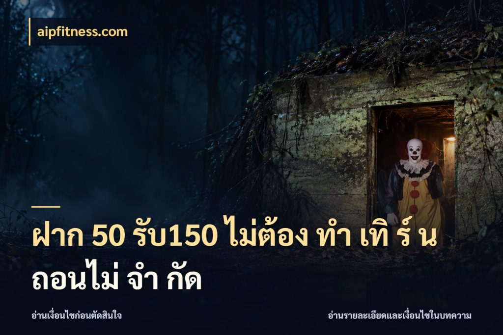 ฝาก 50 รับ150 ไม่ต้อง ทํา เทิ ร์ น ถอนไม่ จํา กัด สนุกกับตัวเลือกโปรในสไตล์ของคุณ ในมุม aipfitness.com