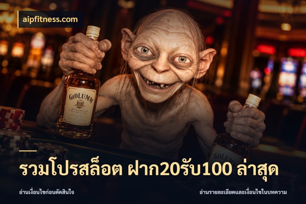 รวมโปรสล็อต ฝาก20รับ100 ล่าสุด สีสันของโปรฝากและยอดรับ กับ aipfitness.com