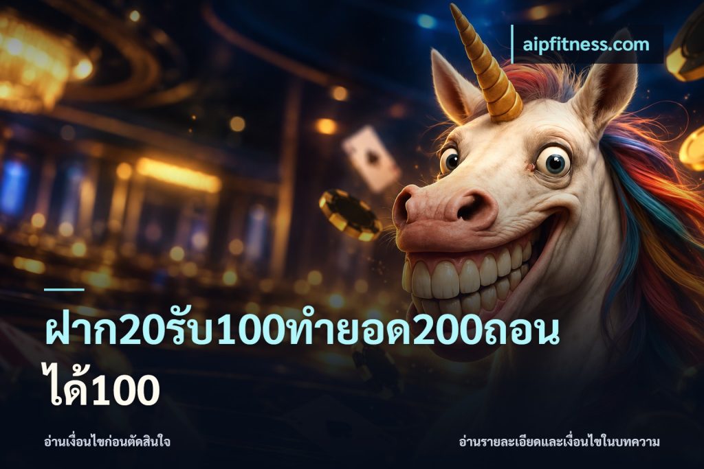 ฝาก20รับ100ทํายอด200ถอนได้100