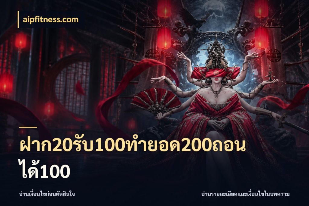 ฝาก20รับ100ทํายอด200ถอนได้100 โปรกับเกมที่ชอบเลือกให้ตรงสไตล์ กับ aipfitness.com