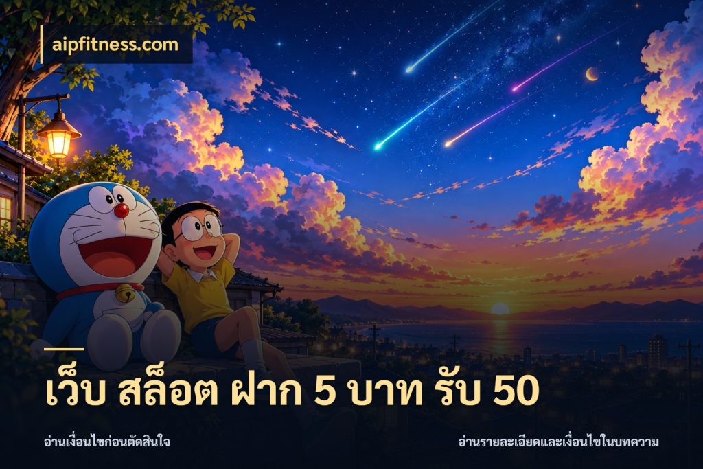เว็บ สล็อต ฝาก 5 บาท รับ 50 สายโบนัสเลือกจังหวะสนุกได้อย่างไร ในมุม aipfitness.com
