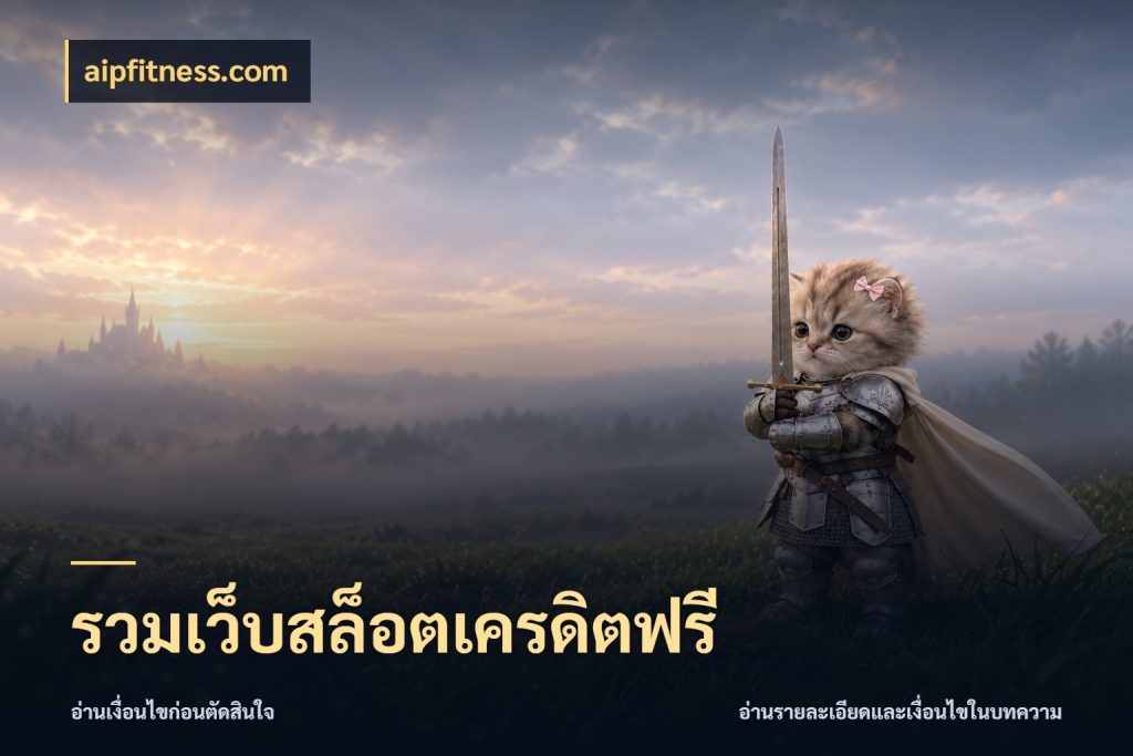 รวมเว็บสล็อตเครดิตฟรี aipfitness.com รู้จักยอดและขอบเขตของเครดิตฟรี