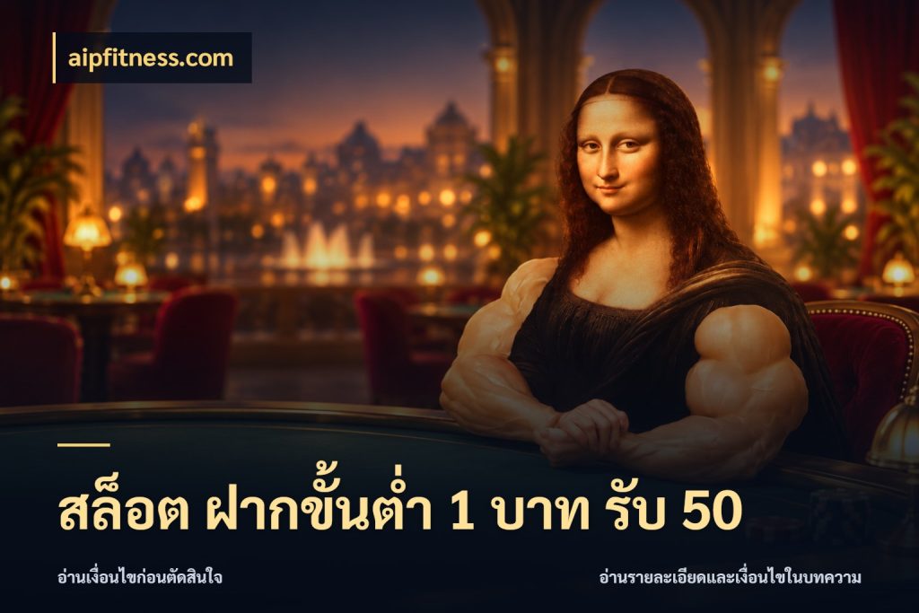 สล็อต ฝากขั้นต่ำ 1 บาท รับ 50 aipfitness.com โปรยอดรับที่สายเกมสนใจ