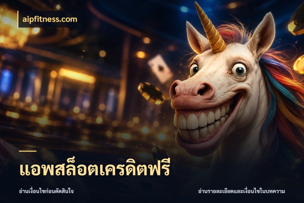 แอพสล็อตเครดิตฟรี จากชื่อเครดิตฟรีสู่ความสนุกที่เข้าใจได้ สไตล์ aipfitness.com