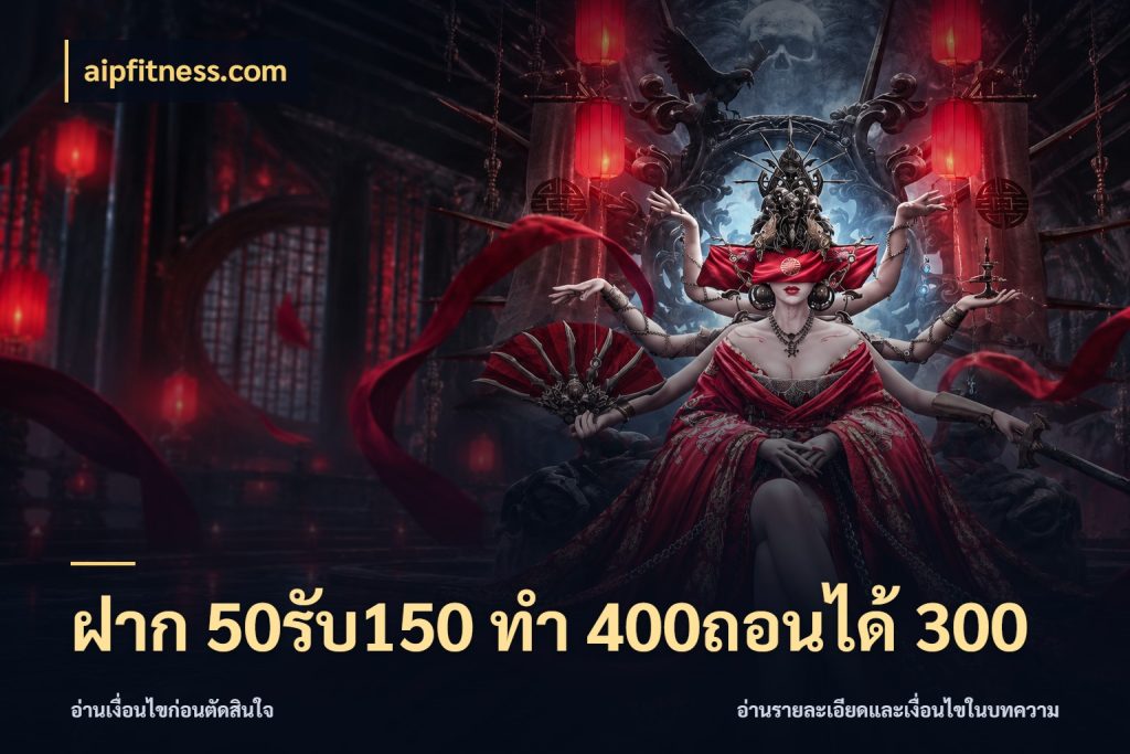 ฝาก 50รับ150 ทํา 400ถอนได้ 300 aipfitness.com เปิดมุมโปรให้เข้ากับเกมแนวโปรด