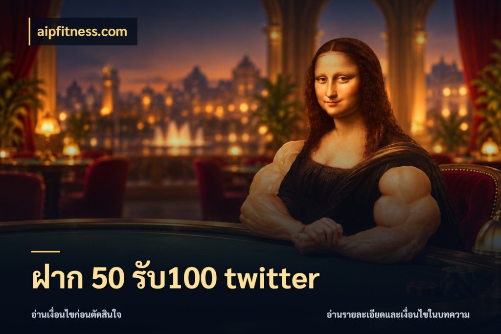 ฝาก 50 รับ100 twitter จับประเด็นยอดรับก่อนเลือกความสนุก กับ aipfitness.com