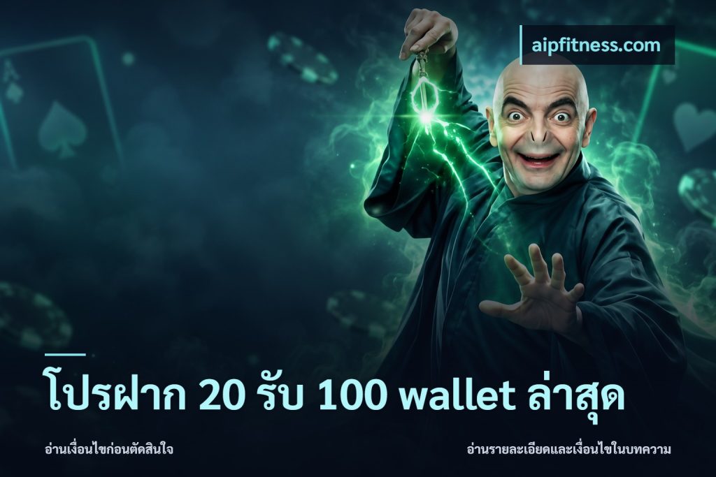 โปรฝาก 20 รับ 100 wallet ล่าสุด