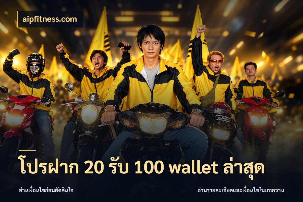 โปรฝาก 20 รับ 100 wallet ล่าสุด โปรกับเกมที่ชอบเลือกให้ตรงสไตล์ ในมุม aipfitness.com