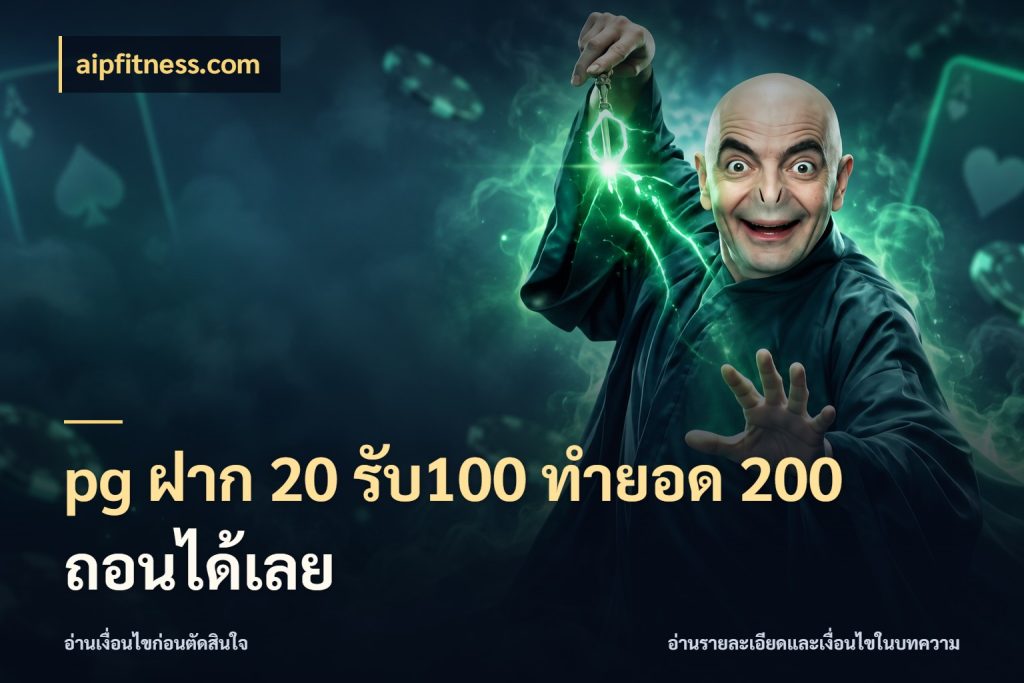 pg ฝาก 20 รับ100 ทำยอด 200 ถอนได้เลย จุดเด่นของเครดิตที่คนชอบเกมอยากรู้ ในมุม aipfitness.com