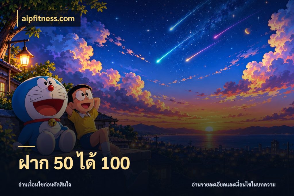 ฝาก 50 ได้ 100 เครดิตกับรูปแบบโปรที่ตรงใจ สไตล์ aipfitness.com