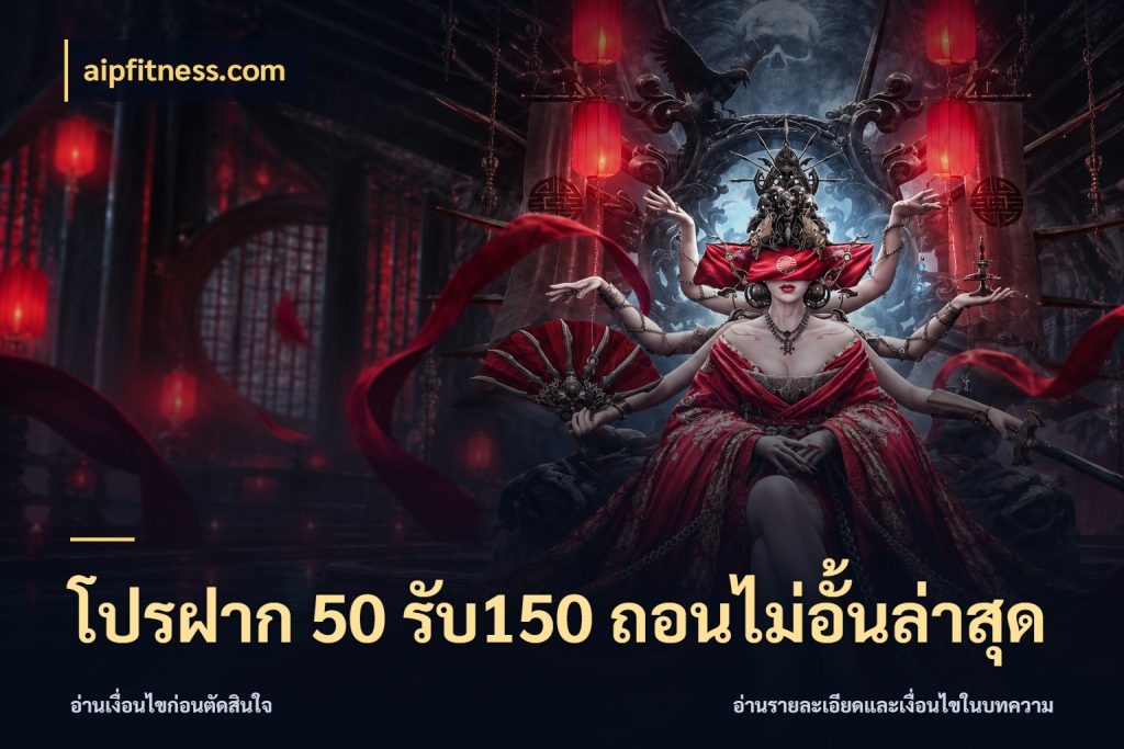 โปรฝาก 50 รับ150 ถอนไม่อั้นล่าสุด ยอดฝากและยอดรับในมุมของคนชอบลุ้น สไตล์ aipfitness.com