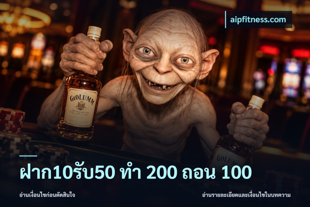 ฝาก10รับ50 ทํา 200 ถอน 100