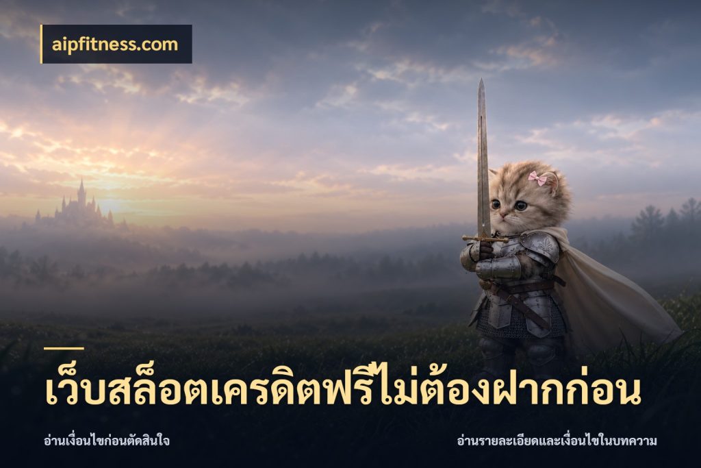 เว็บสล็อตเครดิตฟรีไม่ต้องฝากก่อน เครดิตฟรีในมุมที่สายโบนัสสนใจ ในมุม aipfitness.com