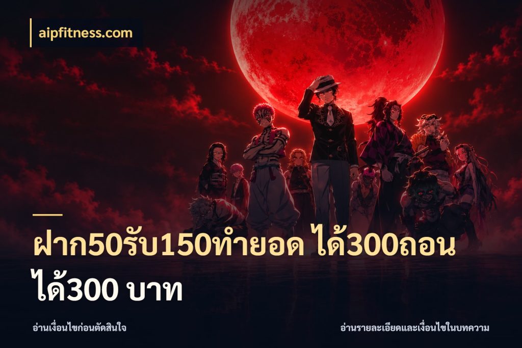 ฝาก50รับ150ทำยอด ได้300ถอนได้300 บาท สายโบนัสเลือกจังหวะสนุกได้อย่างไร สไตล์ aipfitness.com