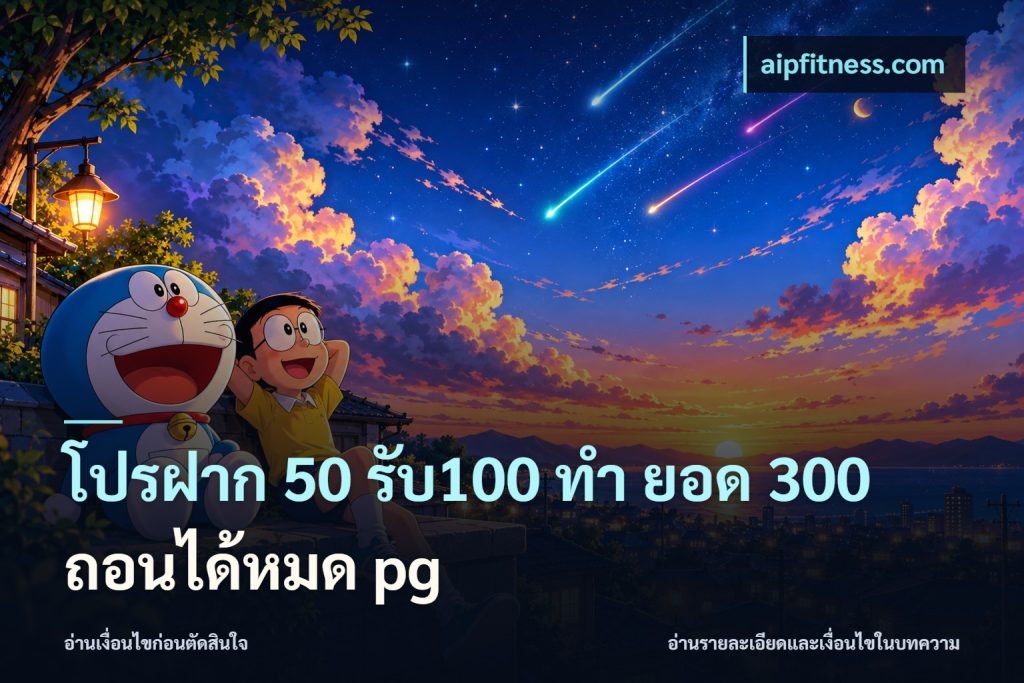 โปรฝาก 50 รับ100 ทํา ยอด 300 ถอนได้หมด pg