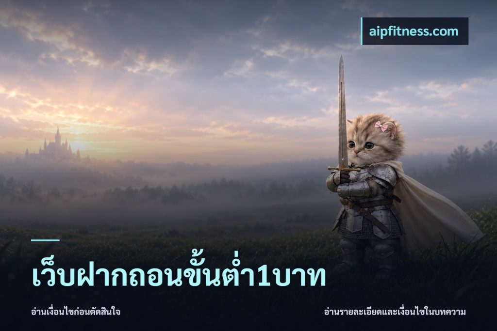 เว็บฝากถอนขั้นต่ำ1บาท