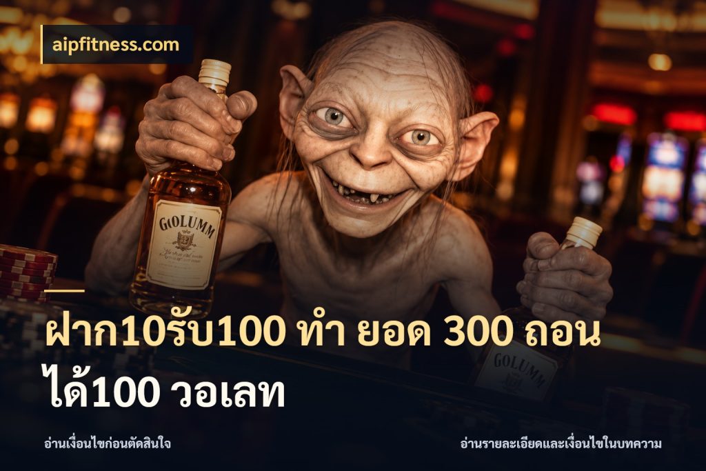 ฝาก10รับ100 ทํา ยอด 300 ถอนได้100 วอเลท สายโบนัสเลือกจังหวะสนุกได้อย่างไร สไตล์ aipfitness.com
