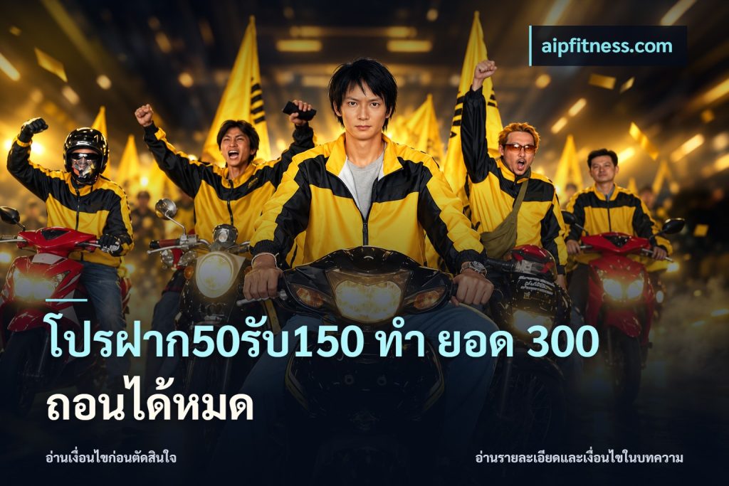 โปรฝาก50รับ150 ทํา ยอด 300 ถอนได้หมด