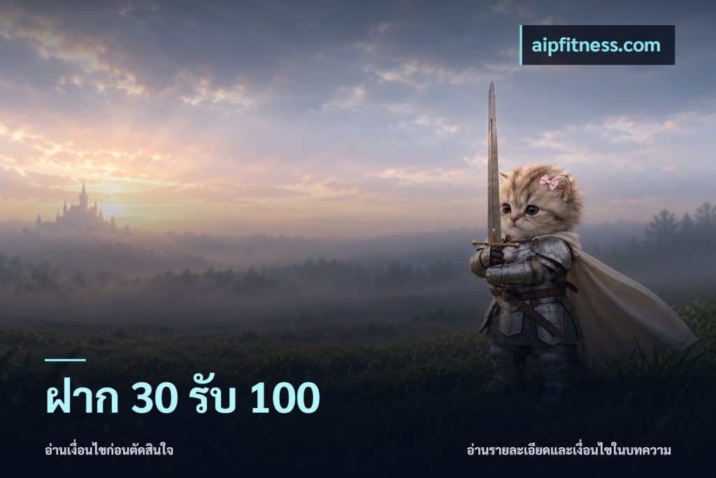 ฝาก 30 รับ 100