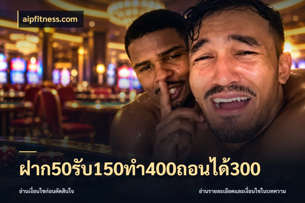 ฝาก50รับ150ทํา400ถอนได้300 เปิดมุมโปรให้เข้ากับเกมแนวโปรด ในมุม aipfitness.com