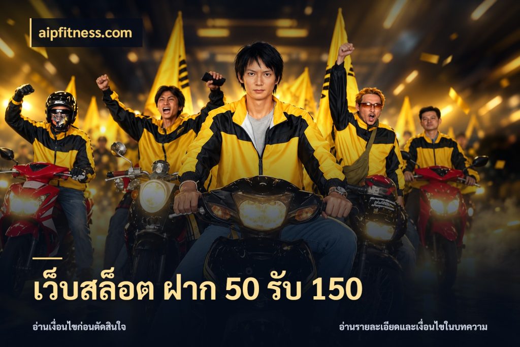 เว็บสล็อต ฝาก 50 รับ 150 จับประเด็นยอดรับก่อนเลือกความสนุก ในมุม aipfitness.com