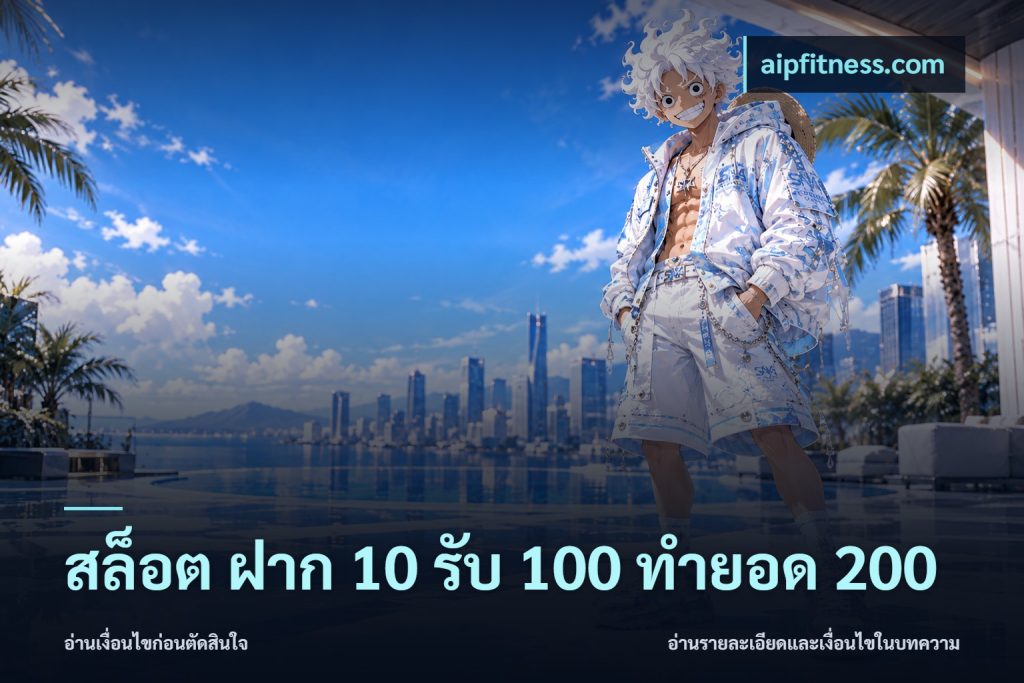 สล็อต ฝาก 10 รับ 100 ทำยอด 200