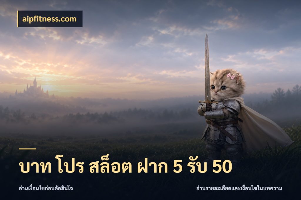 บาท โปร สล็อต ฝาก 5 รับ 50 ยอดฝากและยอดรับในมุมของคนชอบลุ้น กับ aipfitness.com