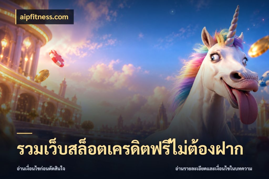 รวมเว็บสล็อตเครดิตฟรีไม่ต้องฝาก จากชื่อเครดิตฟรีสู่ความสนุกที่เข้าใจได้ ในมุม aipfitness.com
