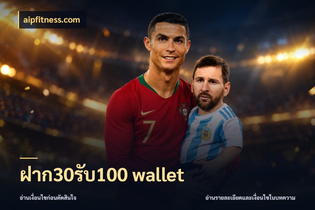 ฝาก30รับ100 wallet โปรกับเกมที่ชอบเลือกให้ตรงสไตล์ ในมุม aipfitness.com