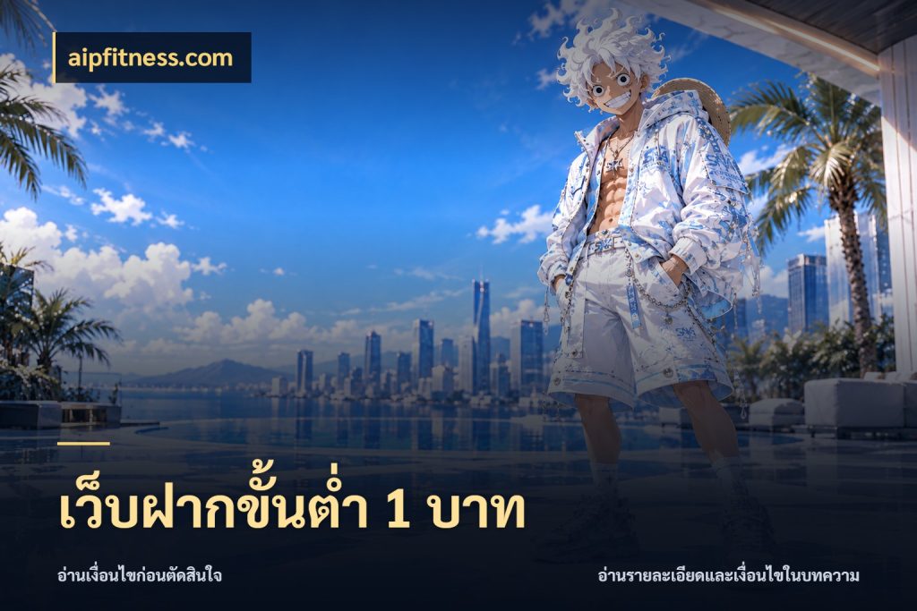 เว็บฝากขั้นต่ำ 1 บาท เงินตั้งต้นกับความสนุกที่คุณกำหนด ในมุม aipfitness.com