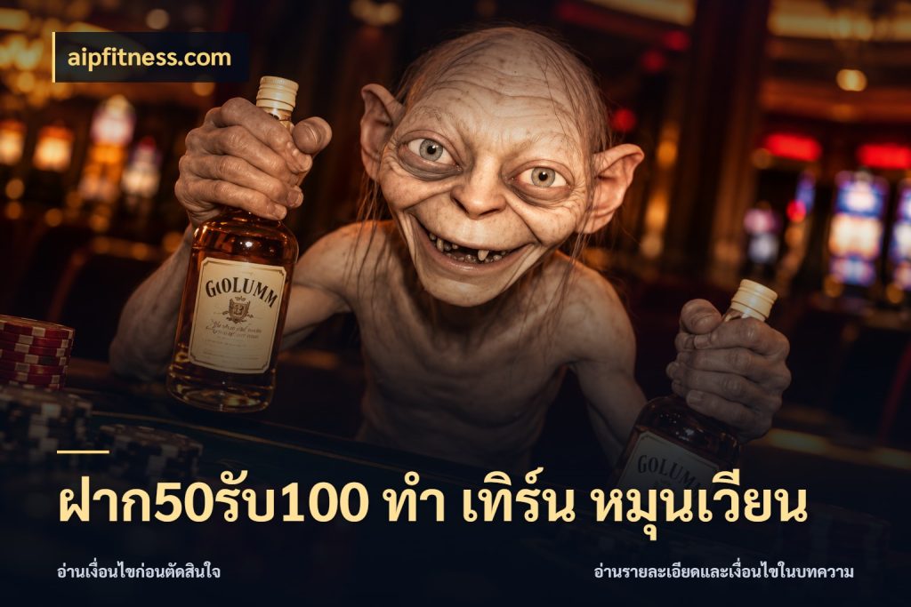 ฝาก50รับ100 ทํา เทิร์น หมุนเวียน สีสันของโปรฝากและยอดรับ กับ aipfitness.com